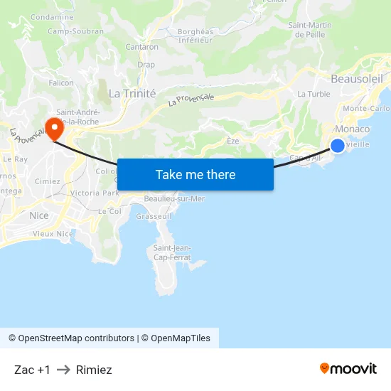 Zac +1 to Rimiez map