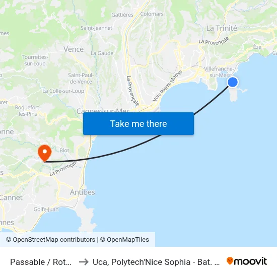 Passable / Rothschild to Uca, Polytech'Nice Sophia - Bat. Templiers 1 map