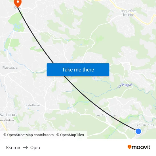 Skema to Opio map
