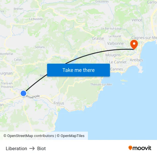 Liberation to Biot map