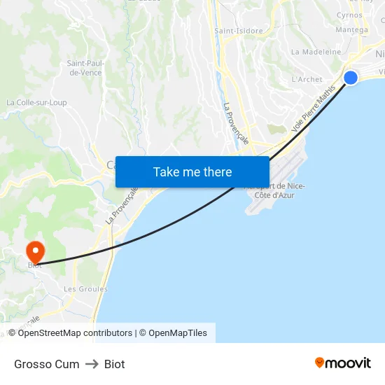 Grosso Cum to Biot map