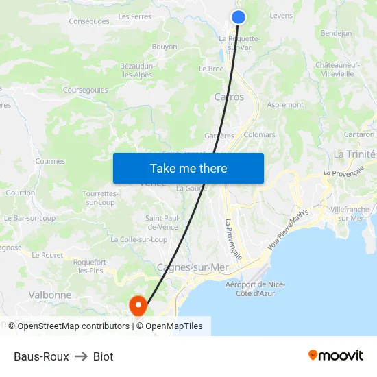 Baus-Roux to Biot map