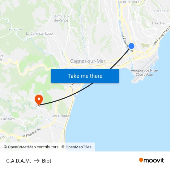 C.A.D.A.M. to Biot map
