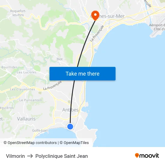 Vilmorin to Polyclinique Saint Jean map