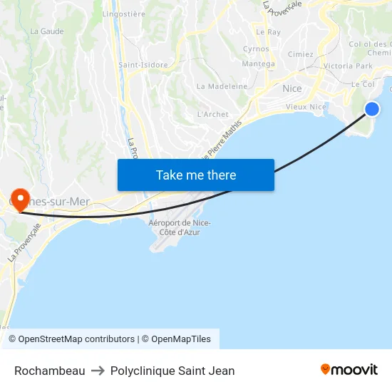 Rochambeau to Polyclinique Saint Jean map