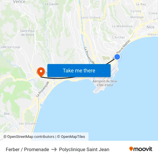 Ferber / Promenade to Polyclinique Saint Jean map