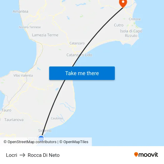 Locri to Rocca Di Neto map