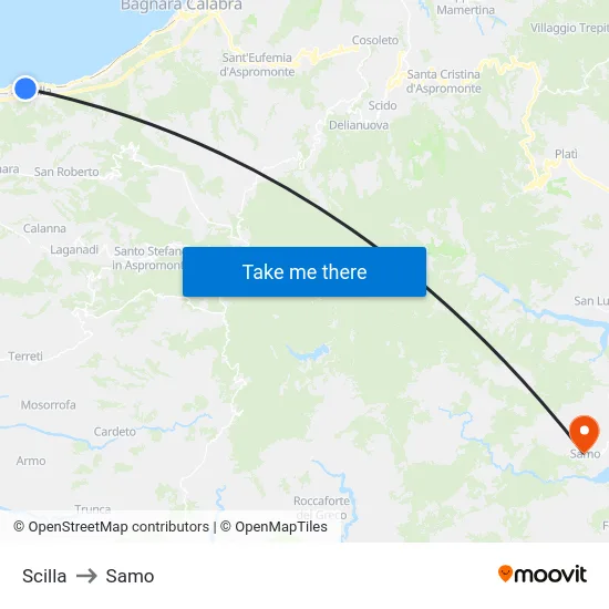 Scilla to Samo map