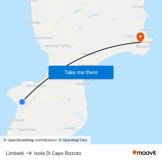 Limbadi to Isola Di Capo Rizzuto map