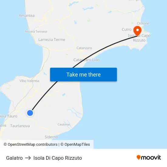 Galatro to Isola Di Capo Rizzuto map