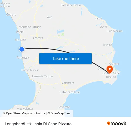 Longobardi to Isola Di Capo Rizzuto map
