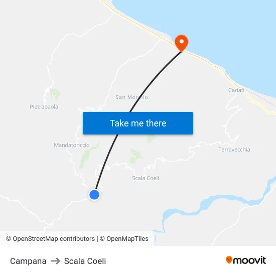 Campana to Scala Coeli map