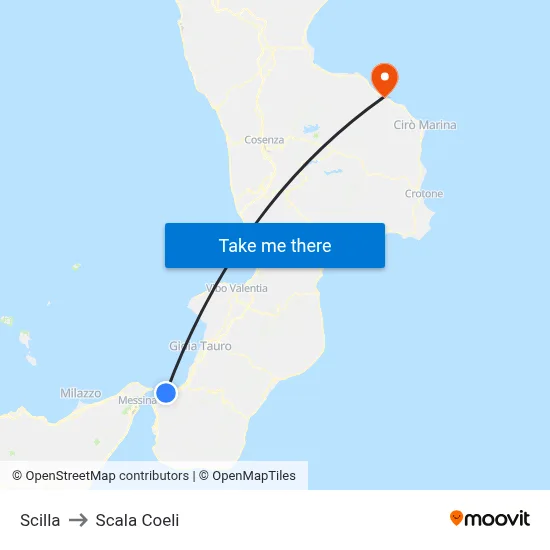 Scilla to Scala Coeli map