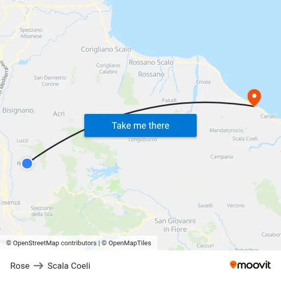 Rose to Scala Coeli map