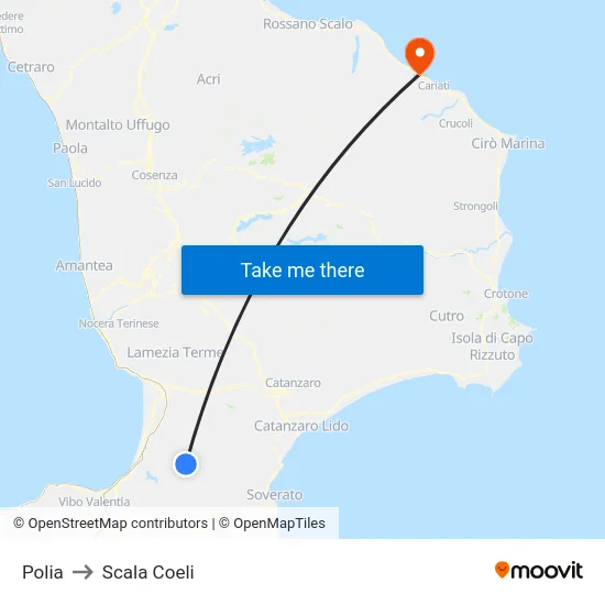 Polia to Scala Coeli map