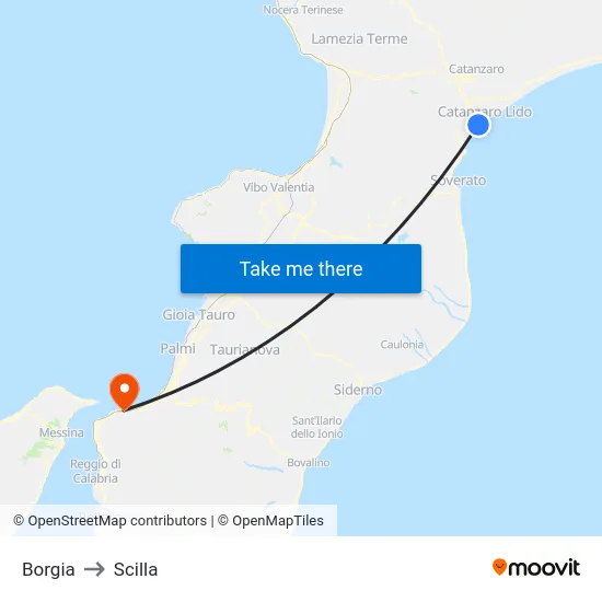 Borgia to Scilla map