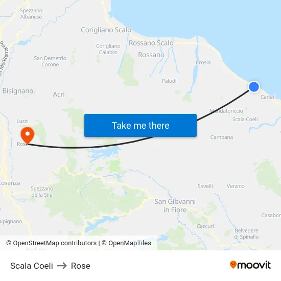 Scala Coeli to Rose map