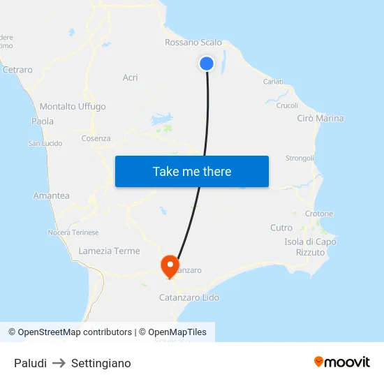 Paludi to Settingiano map