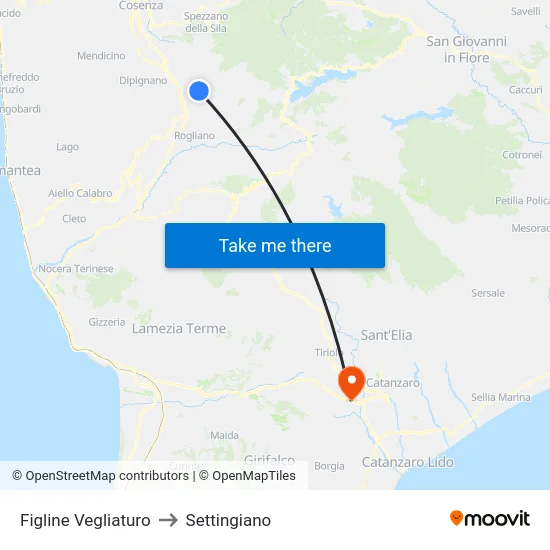 Figline Vegliaturo to Settingiano map