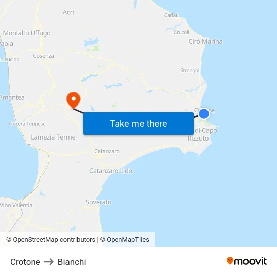 Crotone to Bianchi map