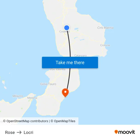 Rose to Locri map