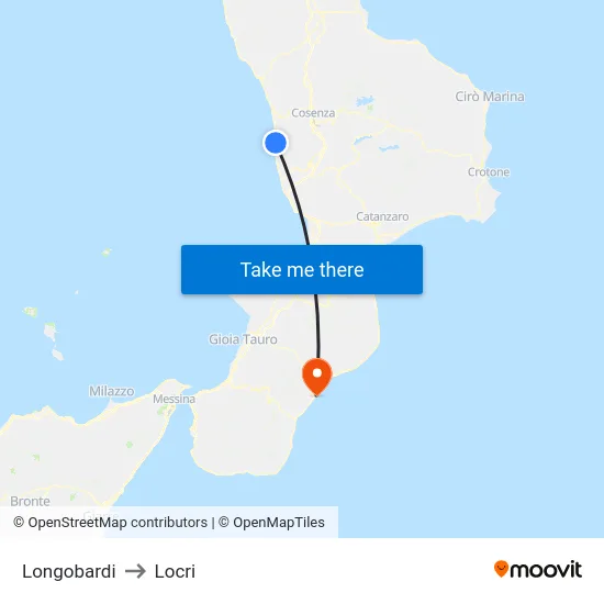 Longobardi to Locri map