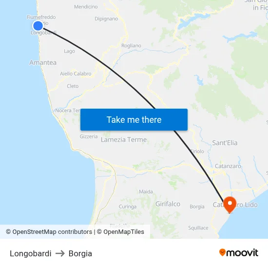 Longobardi to Borgia map