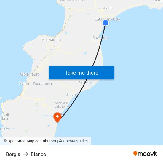 Borgia to Bianco map