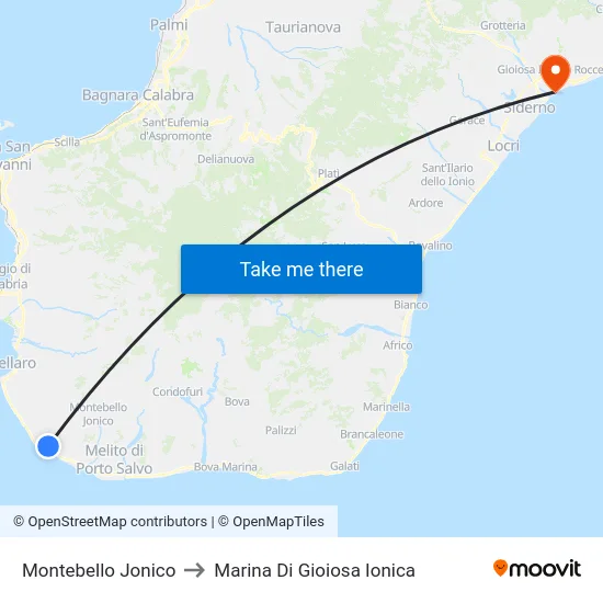 Montebello Jonico to Marina Di Gioiosa Ionica map