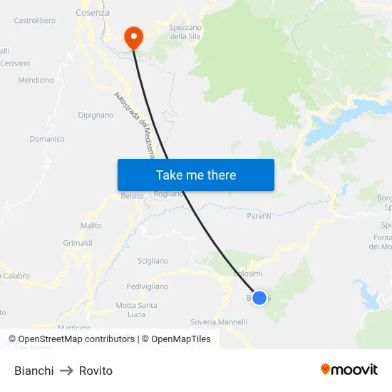 Bianchi to Rovito map