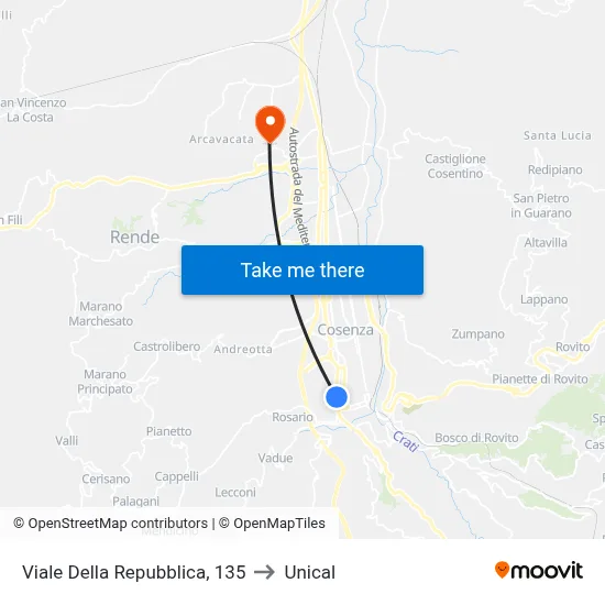 Republic Avenue, 135 to Unical map