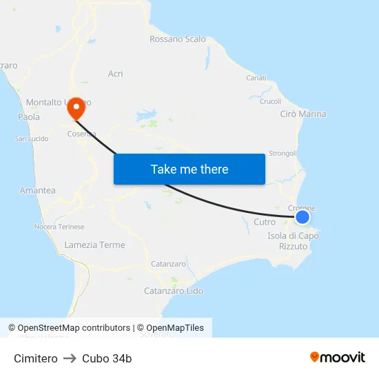 Cemetery to Cubo 34b map