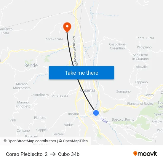 Plebiscito Avenue, 2 to Cubo 34b map