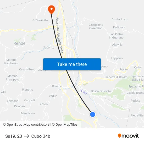 State Road 19, 23 to Cubo 34b map