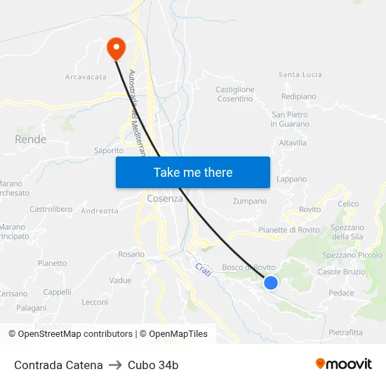 Catena District to Cubo 34b map
