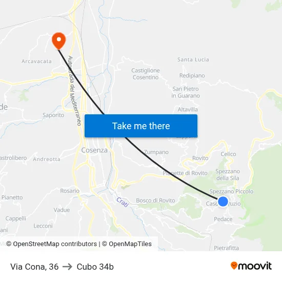 Cona Street, 36 to Cubo 34b map