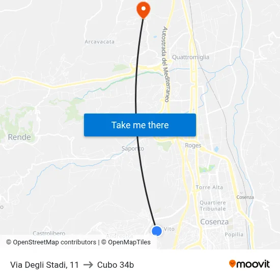 Stadium Street, 11 to Cubo 34b map
