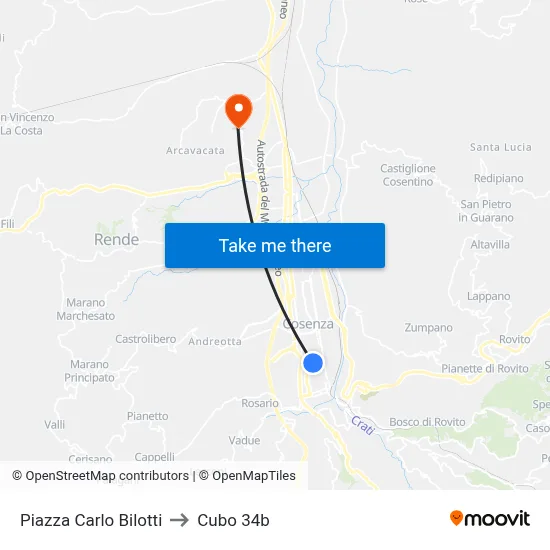 Carlo Bilotti Square to Cubo 34b map