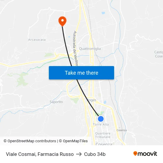 Cosmai Avenue, Russo Pharmacy to Cubo 34b map