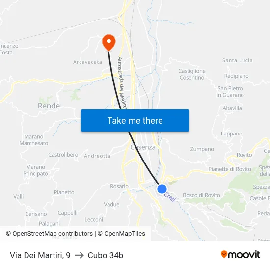 Martyrs Street, 9 to Cubo 34b map