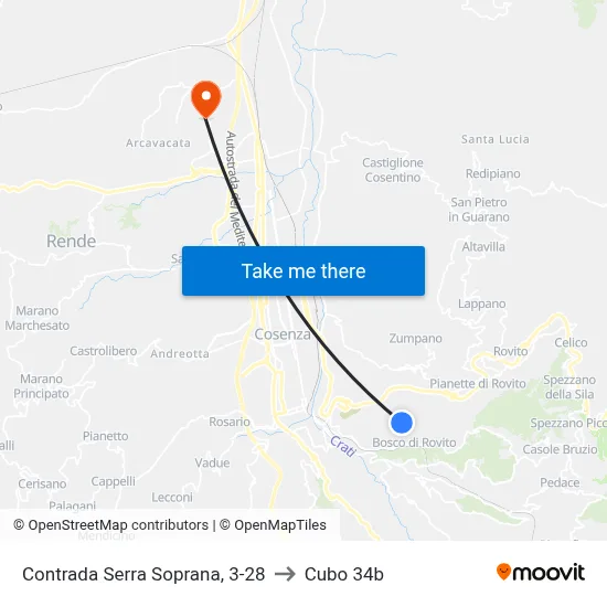 Serra Soprana District, 3-28 to Cubo 34b map