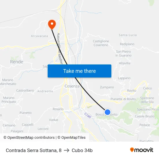 Serra Sottana District, 8 to Cubo 34b map