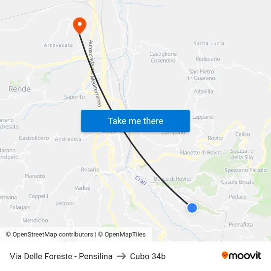 Forest Road - Bus Shelter to Cubo 34b map
