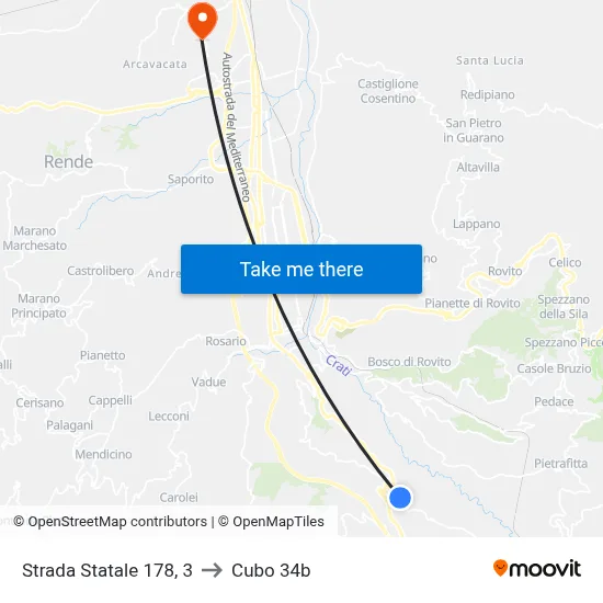 State Road 178, 3 to Cubo 34b map