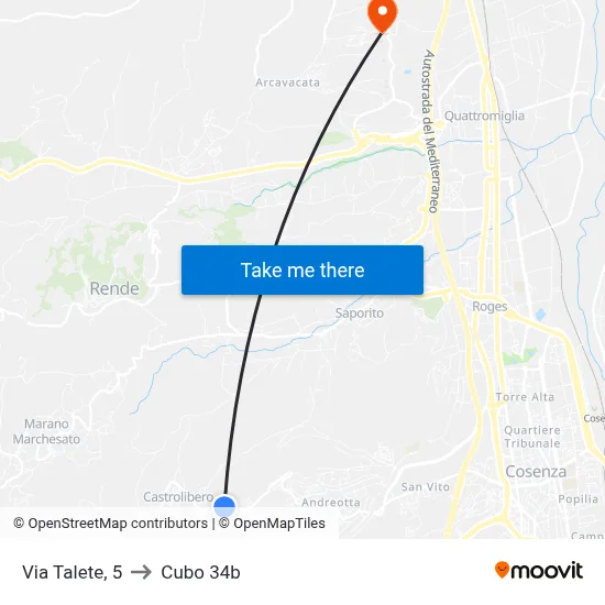 Talete Street, 5 to Cubo 34b map
