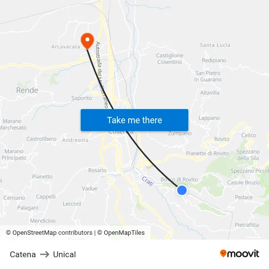 Chain to Unical map