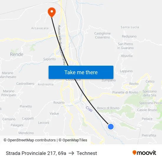 Provincial Road 217, 69a to Technest map