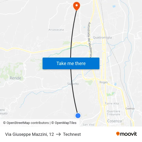 Giuseppe Mazzini Street, 12 to Technest map