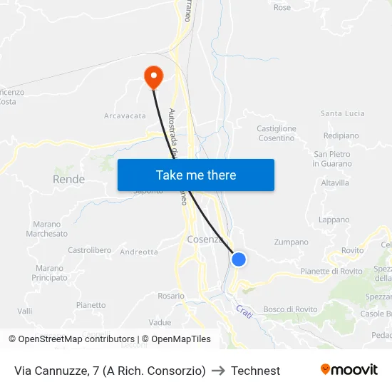 Via Cannuzze, 7 (On Request - Consortium) to Technest map