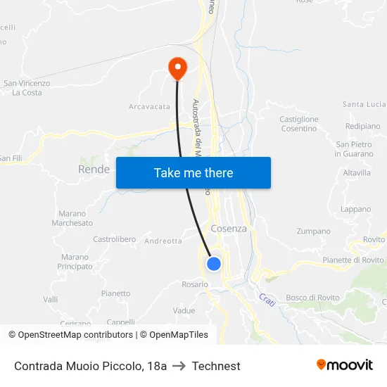 Muoio Piccolo District, 18a to Technest map